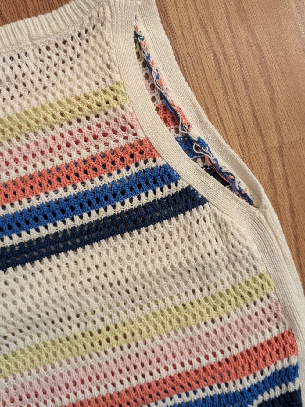 Wildfox Francie Sweater Tank in a multi-colored Nassau Stripe colorway Size Smal - Picture 11 of 15